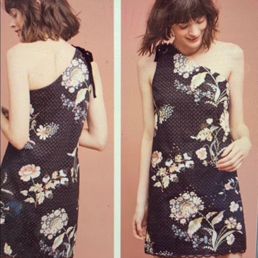 Maeve Anthropologie Ashburry One Shoulder Dress